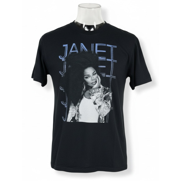 Janet Jackson Other - Janet Jackson Together Again 2023 Tour T Shirt Black Cotton Short Sleeve Size XL